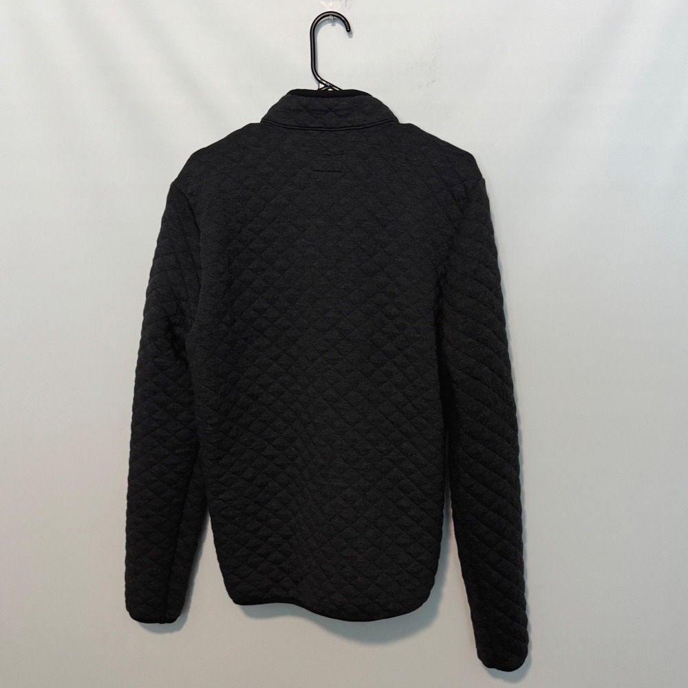 Marine Layer Corbet Full Zip Jacket Mens Medium Gray Quilted Bomber Minimalist - Picture 8 of 10